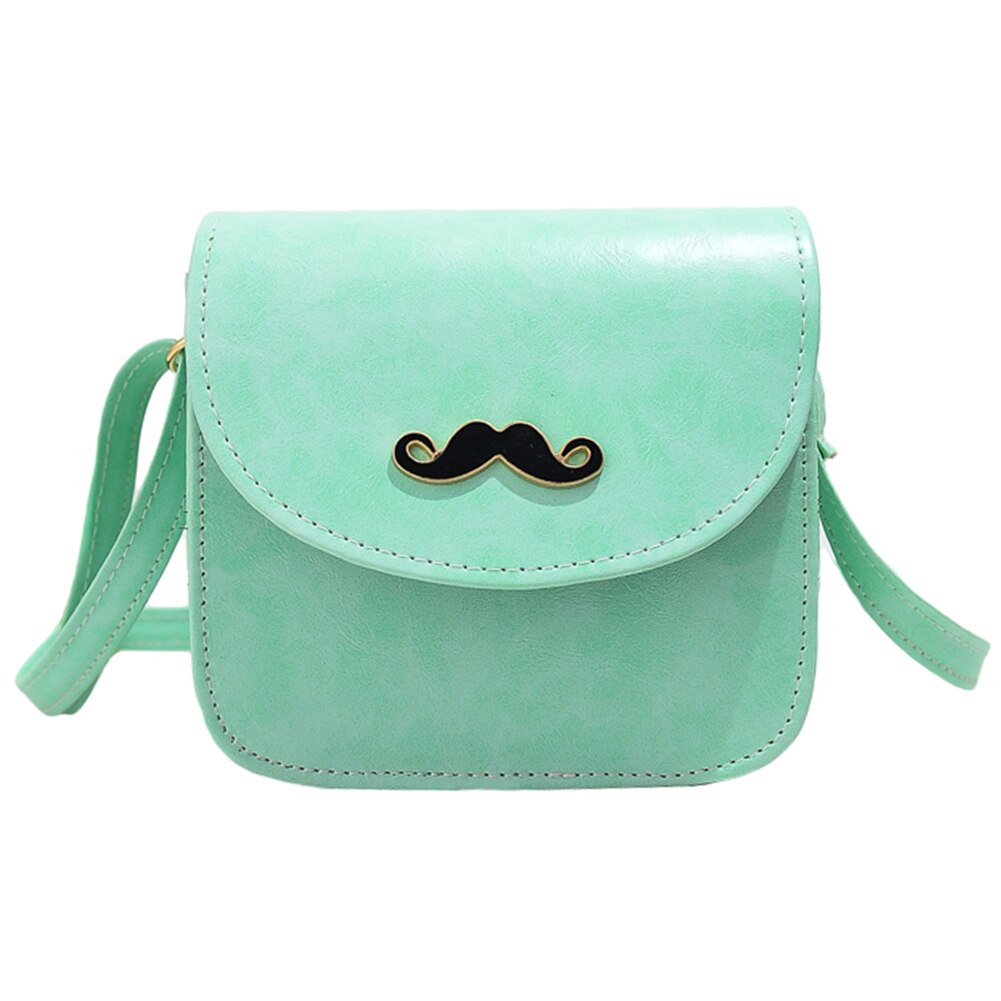 Retro Women Crossbody Bags Beard PU Leather Shoulder Messenger Bag Small Handbag Satchel Women Tote Bag - ebowsos