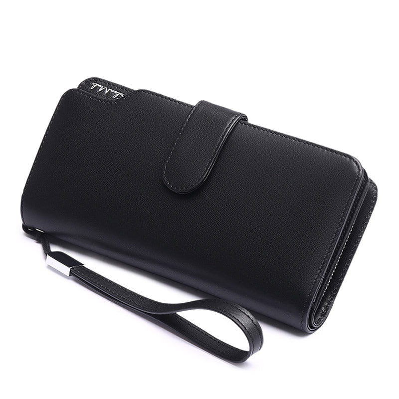 Sendefn Clutch Wallet Long Purse Wallet Luxury Male PU Wallet Men Zipper Male Wallet Leather Purse - ebowsos