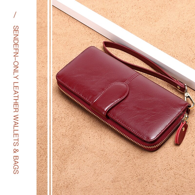 Sendefn Hot Sale Brand Leather Women Wallet Female Purse Long Lady Clutch Money Bag Zipper Coin Purse Carteira Feminina 8 - ebowsos