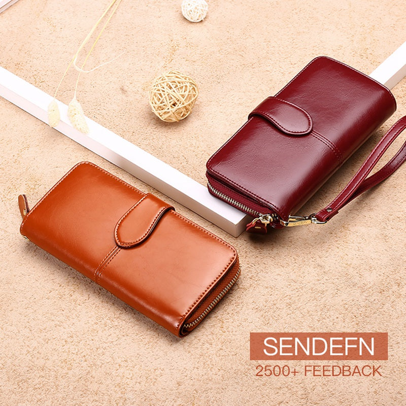 Sendefn Hot Sale Brand Leather Women Wallet Female Purse Long Lady Clutch Money Bag Zipper Coin Purse Carteira Feminina 8 - ebowsos