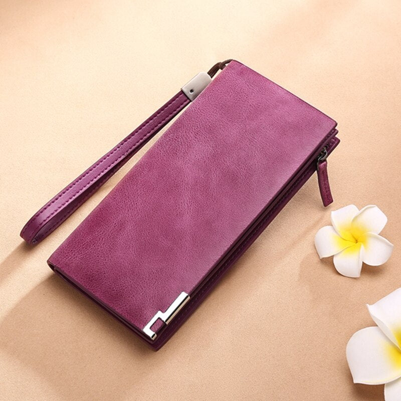 Sendefn Large Capacity Women Wallets Long Lady Purse Female Card Holder Phone Coin Pocket Wallet Women 5111-6 - ebowsos