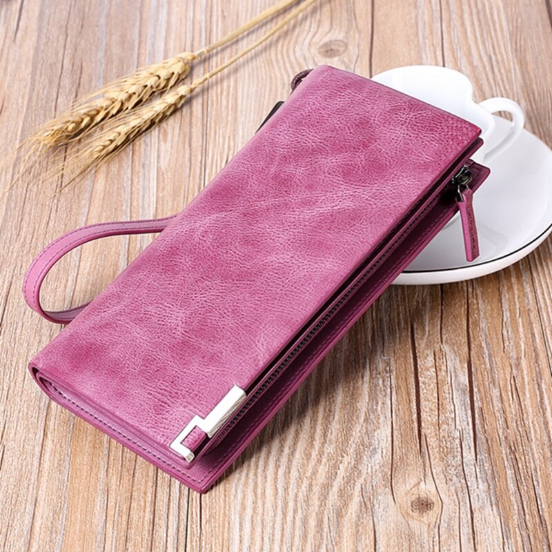 Sendefn Large Capacity Women Wallets Long Lady Purse Female Card Holder Phone Coin Pocket Wallet Women 5111-6 - ebowsos