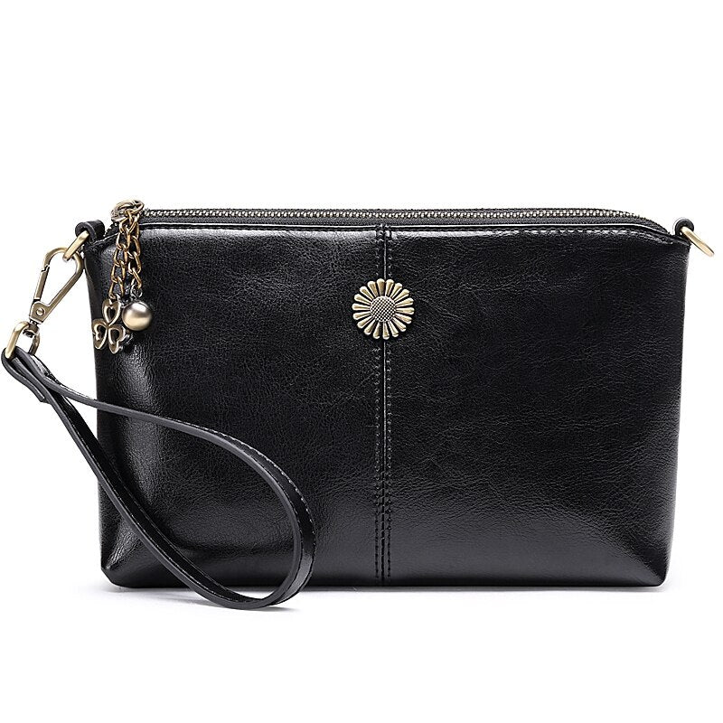 Sendefn Leather Shoulder Bags For Women  New Handbags Vintage Lady Crossbody Bag Casual Message Bags Wallet Clutch - ebowsos