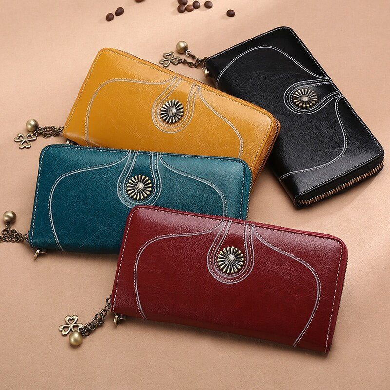 Sendefn Quality Women'S Purse New Purse Long Zipper Women Purse Women Wallets Brand Money Bag Can Hold 5.5 Inch Phone - ebowsos