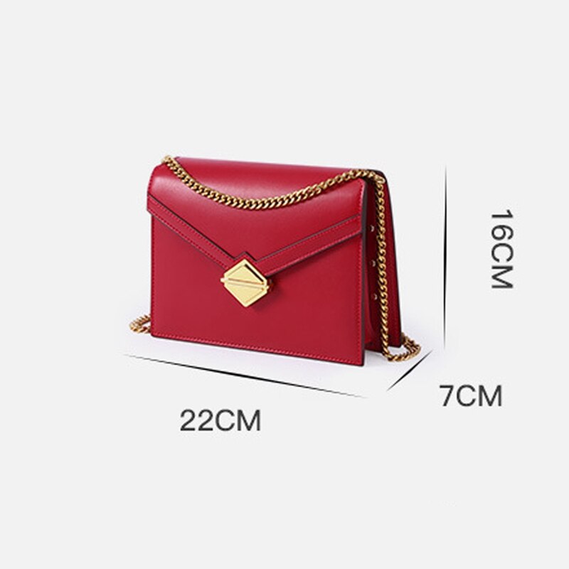 Sendefn Women'S Zipper Buckle Shoulder Bag Beautiful Trend Envelope Diagonal Small Square Bag Leather - ebowsos