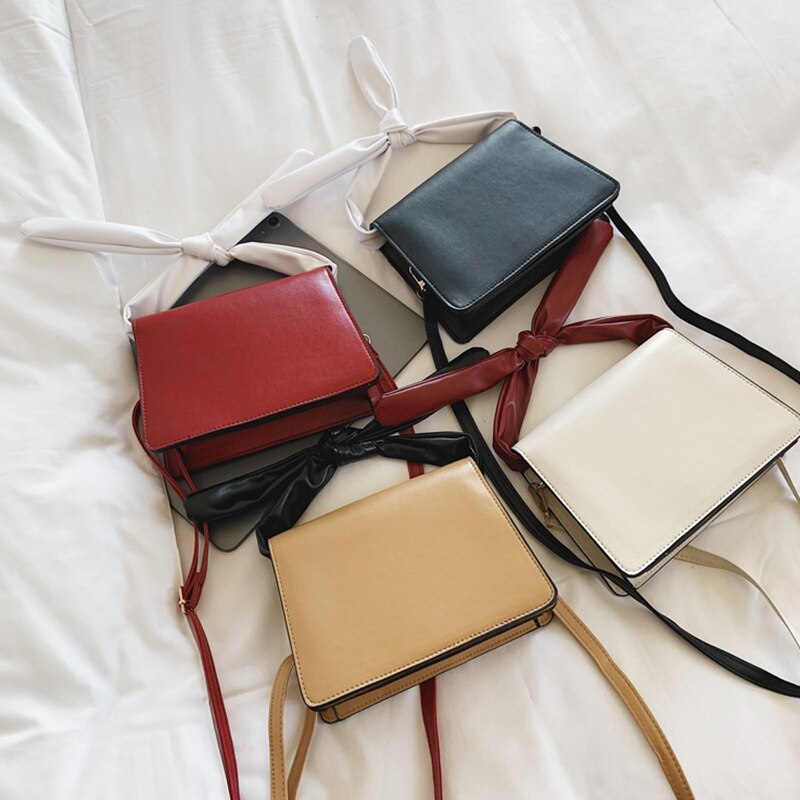 Simple Fashion Handbags Versatile Hit Color Small Square Bag High-Grade Slanting Shoulder Bag - ebowsos