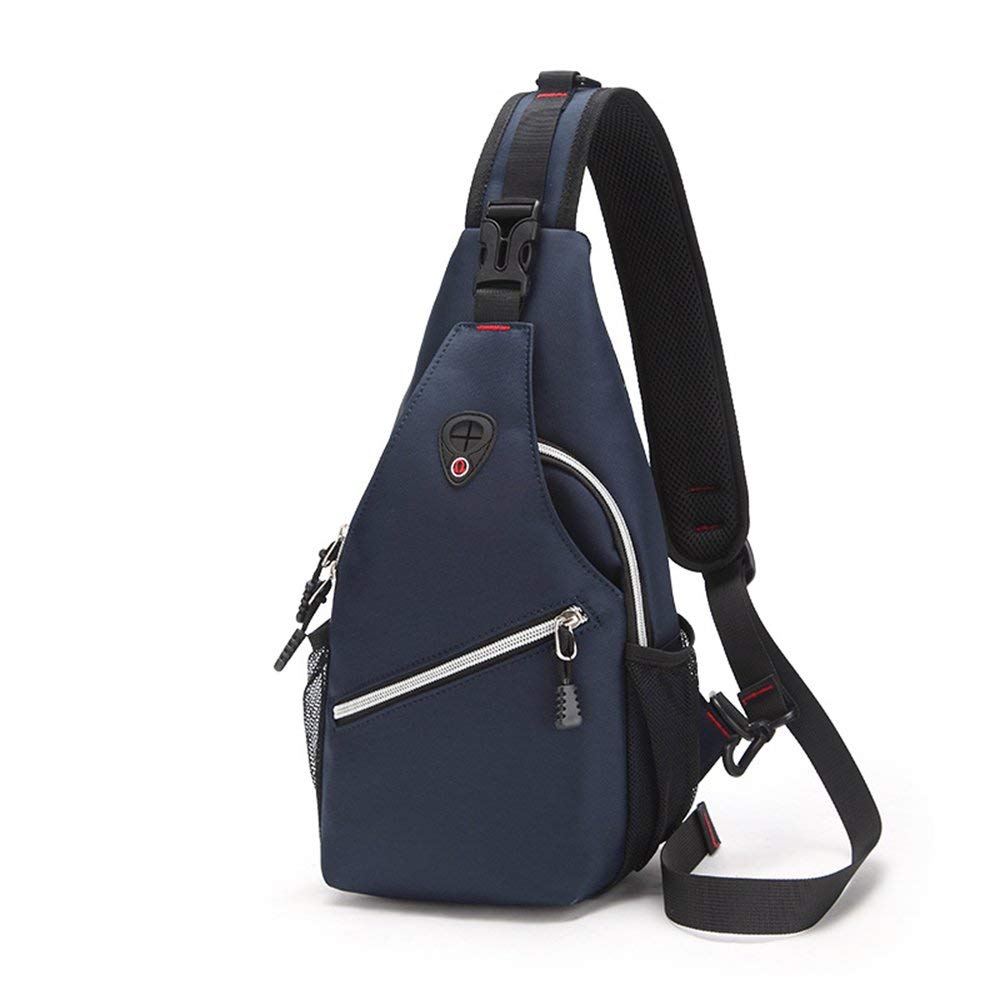 Sling Shoulder Bag for Men Women,Oxford cloth + nylon Sling Chest bag Crossbody Bag for Travel Outdoor Cycling - ebowsos