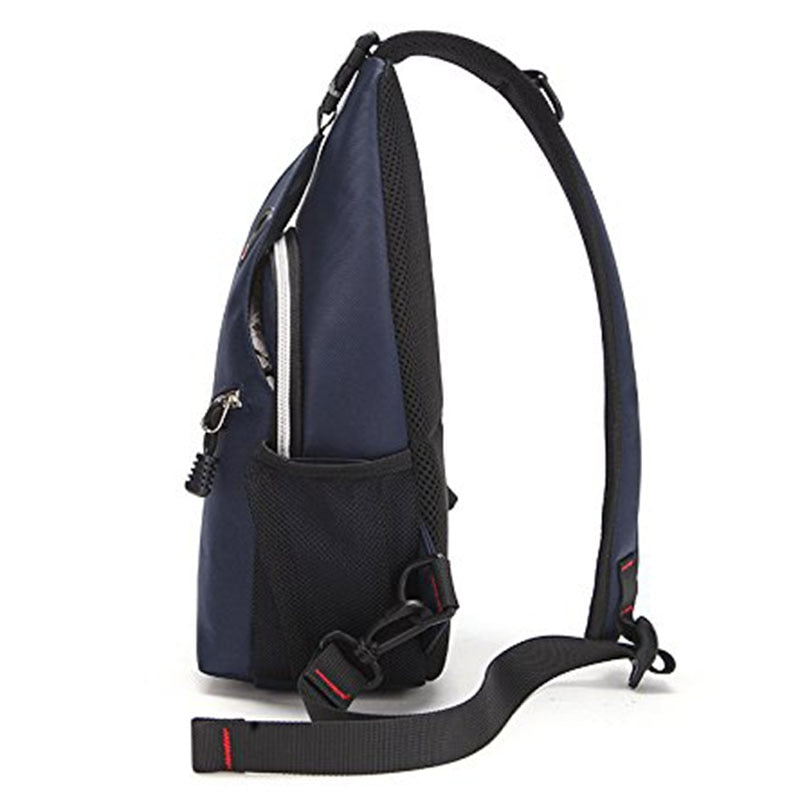 Sling Shoulder Bag for Men Women,Oxford cloth + nylon Sling Chest bag Crossbody Bag for Travel Outdoor Cycling - ebowsos