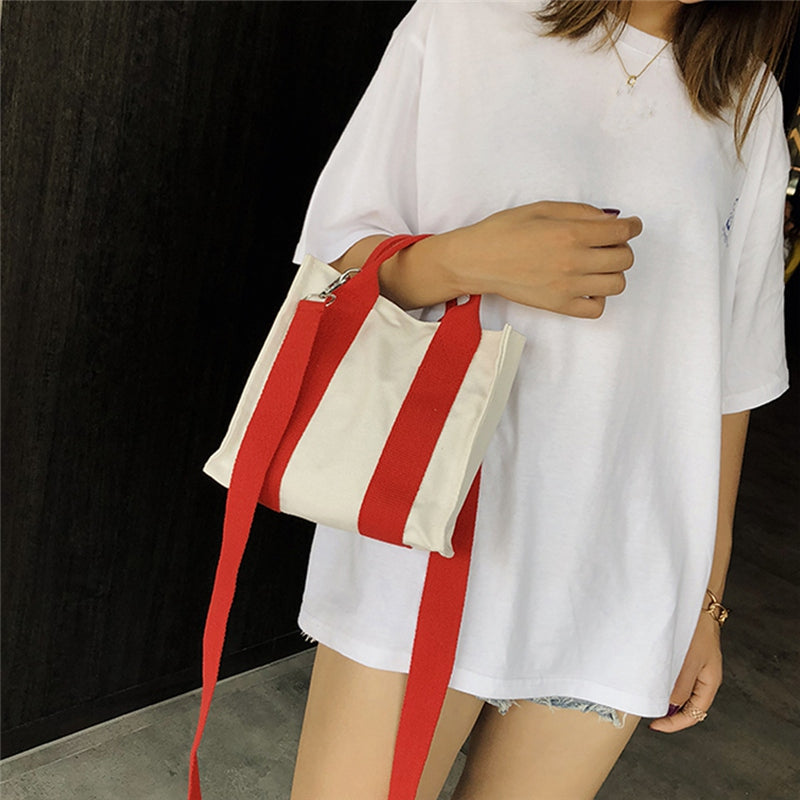 Small Art Canvas Art Bag Casual Messenger Bag Fashion Female Creative Lady Shoulder Bag - ebowsos