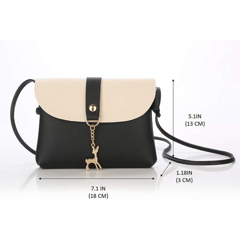 Small Crossbody Purse For Women With Pendant,Pu Leather Crossbody Bag With Strap Cell Phone Bag For Girl - ebowsos