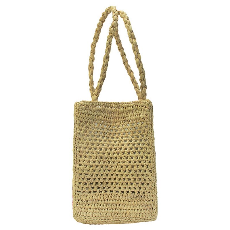 Summer Beach Bag French Style Handbags Women Raffia Straw Bag Jeanne Damas Elegant Tote Travel Shopper Bag Clutch - ebowsos