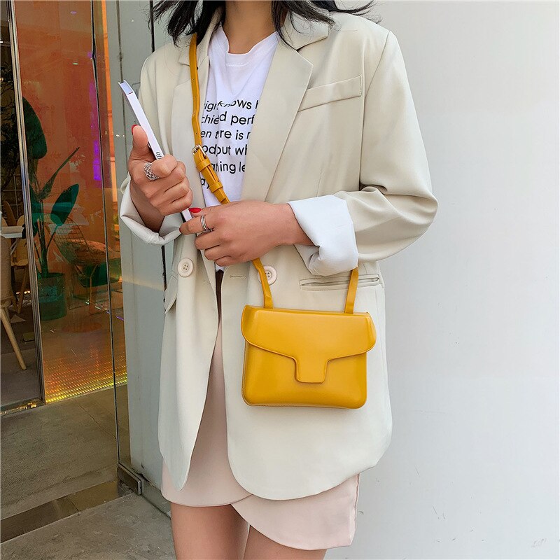 Summer Shoulder Bag Small Female Fashion Girl Simple Simple Small Square Bag - ebowsos