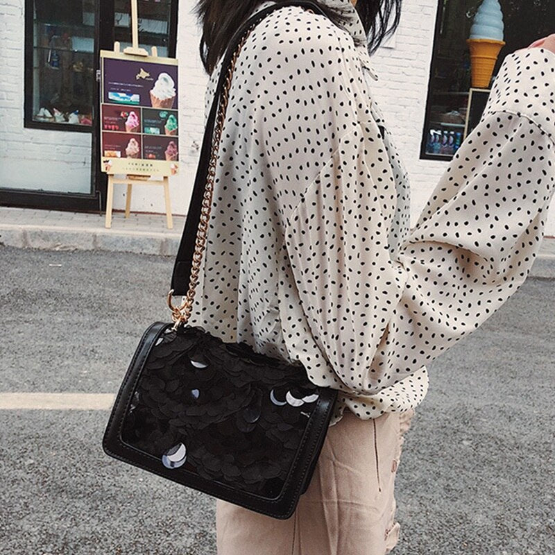 Summer Small Bag Female Ladies Chain Diagonal Cross Pu Female Bag Korean Version Of The Shoulder Bag Fashion Small Square - ebowsos