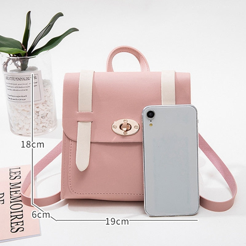 Sweet Fashion Shoulder Small Backpack Shoulder Diagonal Phone Bag - ebowsos