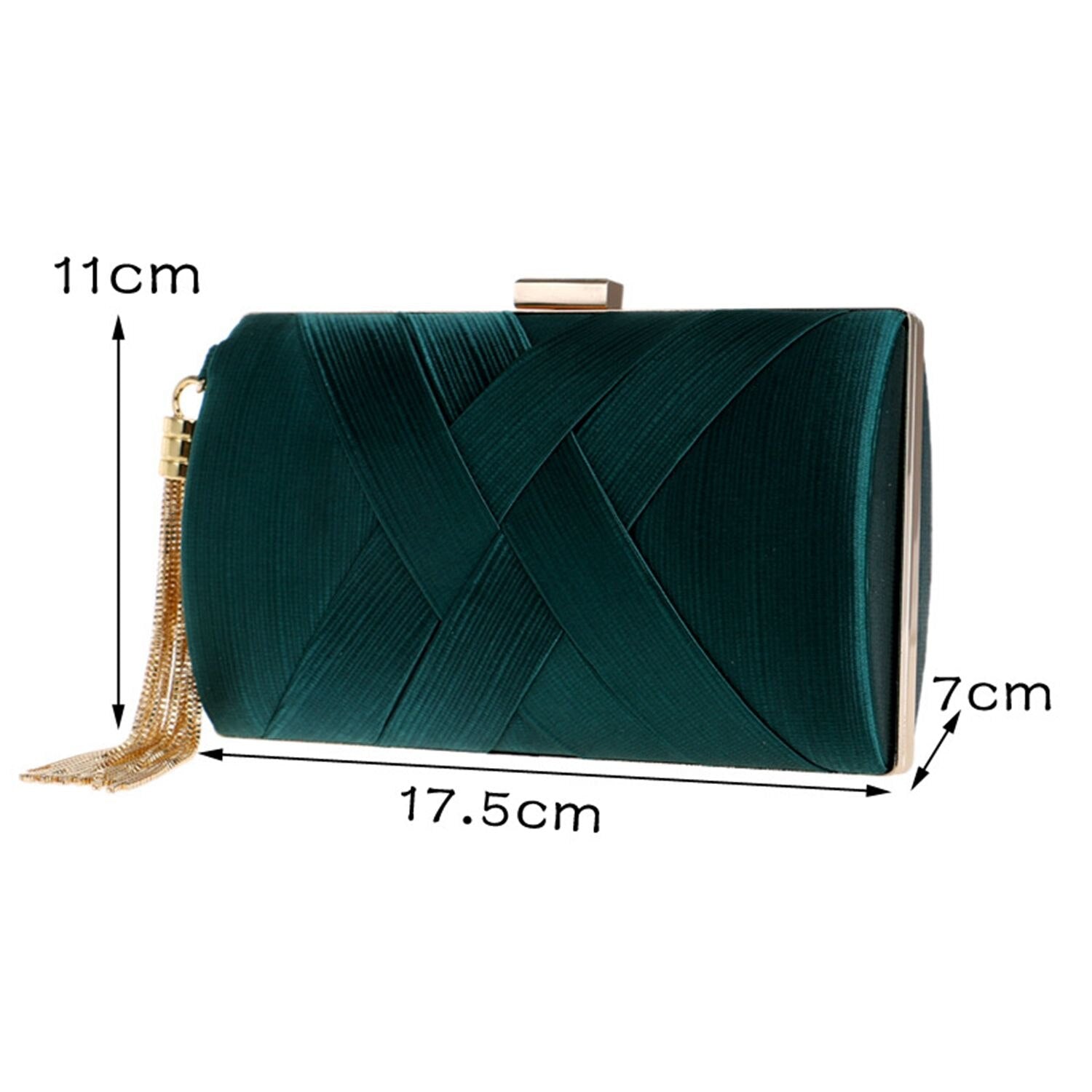 Tassel Fashion Ladies Clutch Bag Shoulder Handbags Female Party Wedding Evening Bag For Phone Purse - ebowsos