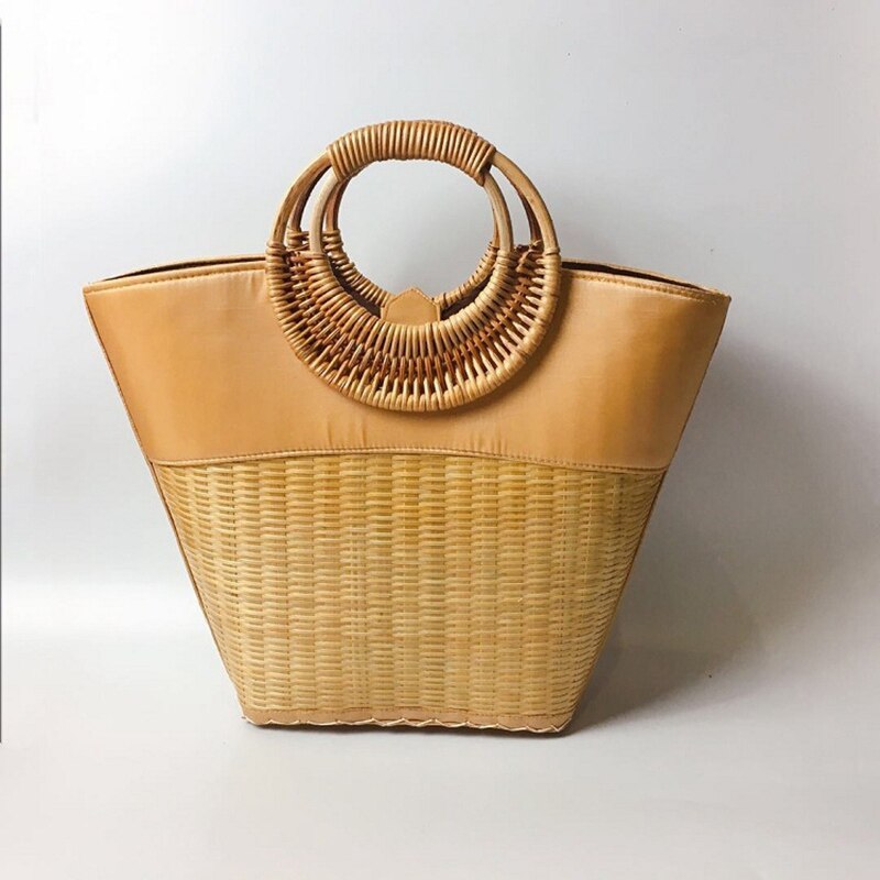 Thai Version Of Fashion Handmade Bag Handbag Handbag Rattan Bag Handbag Retro Beach Bag Travel Holiday Package - ebowsos