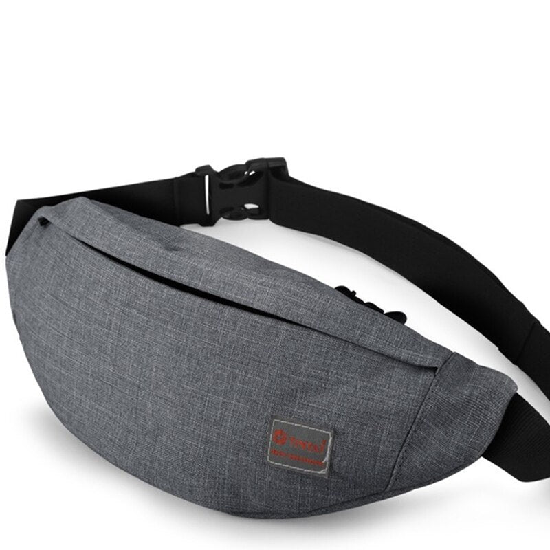 Tinyat Men Male Casual Functional Fanny Bag Waist Bag Money Phone Belt Bag T201 Canvas Hip Bag Shoulder Belt Pack - ebowsos