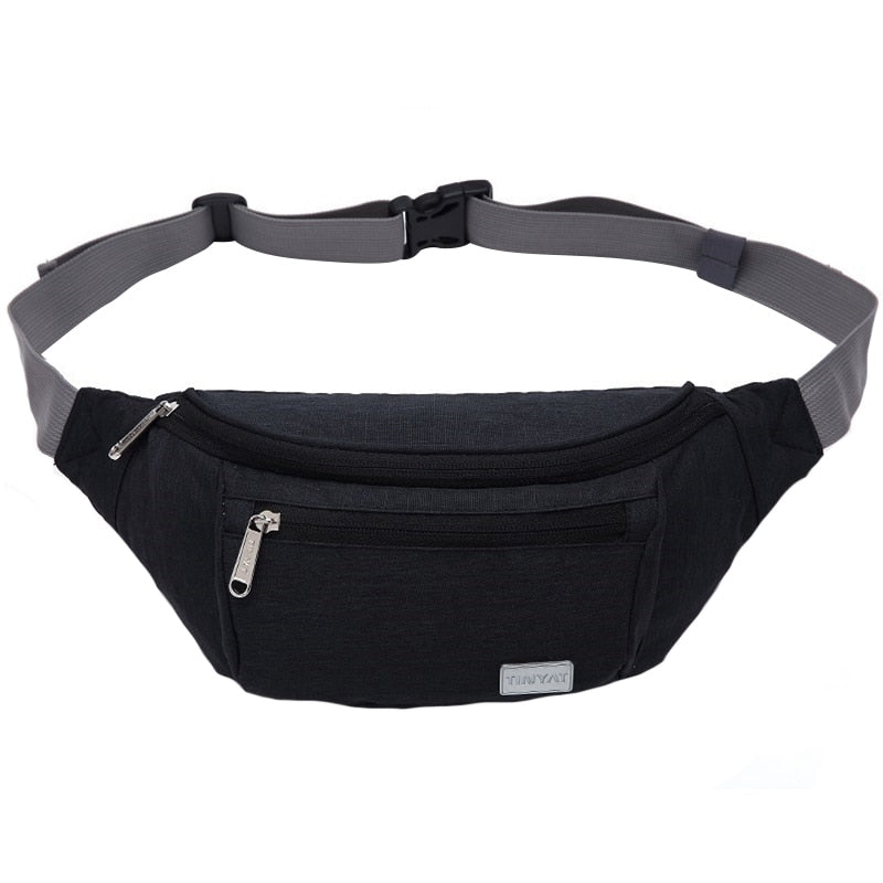 Tinyat Men Waist Bag Pack Travel Phone Belt Bag Pouch For Men Women Casual Unisex Shoulder Chest Bag Canvas Fanny Pack Hi - ebowsos