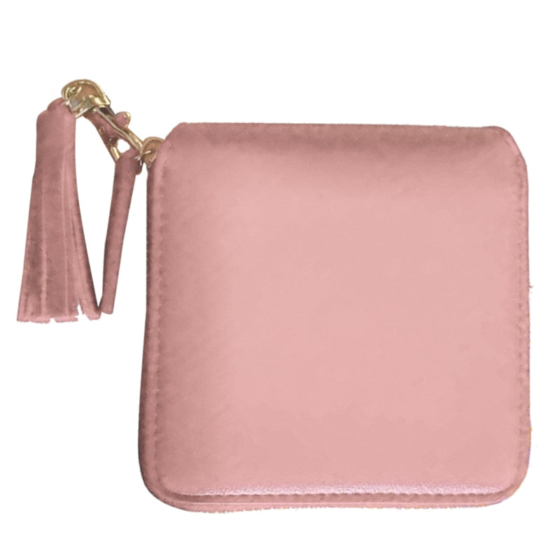 Top quality Square women coin purses holders wallet,leather female money designer tassel wallets famous brand women walle - ebowsos