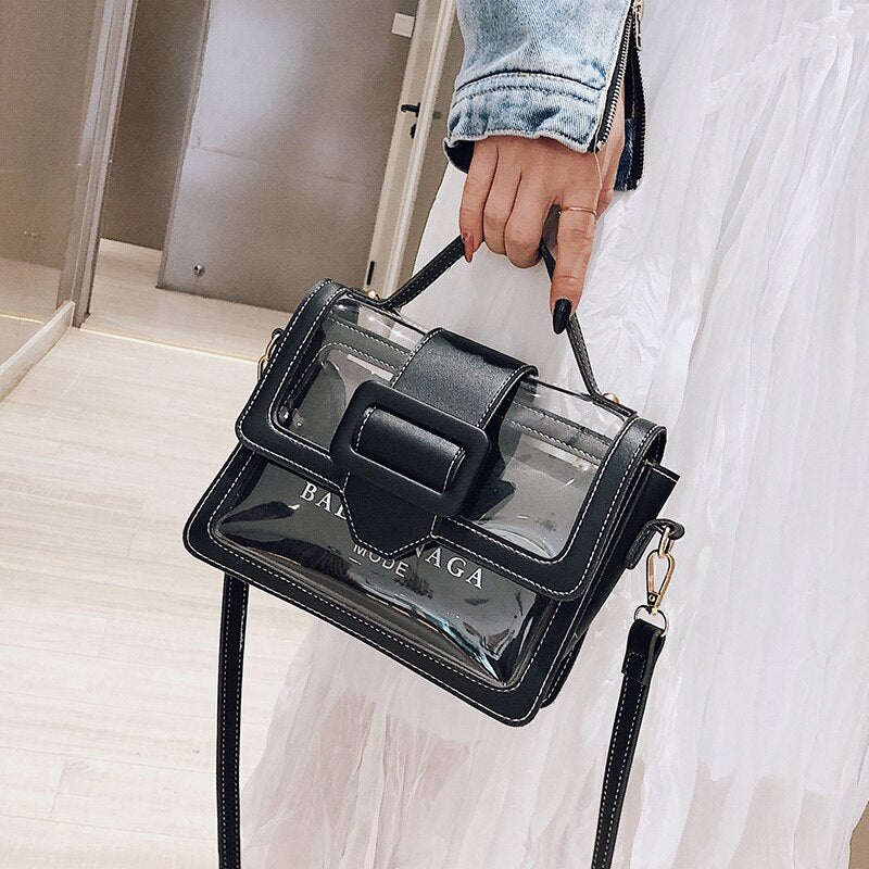 Transparent Bag Handbag Female Bag Female Transparent Bag Handbag Summer Shoulder Bag Women'S Clothing - ebowsos