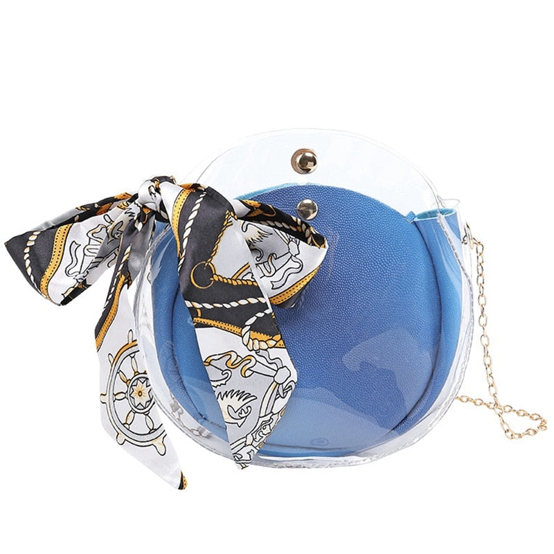 Transparent Girl Cute Chain Bag Jelly Handbag Female Bag Mini Small Shoulder Bag - ebowsos