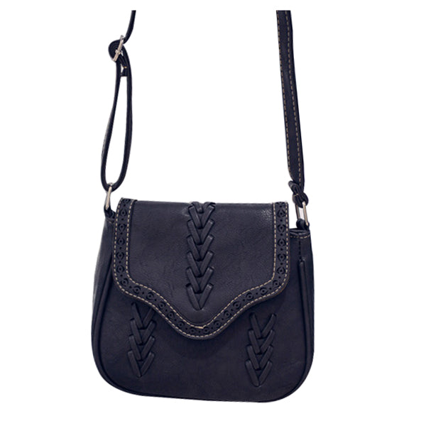 Trendy New Women Messenger Bag Weave Hollow Soft PU leather Casual  Shoulder Bag - ebowsos