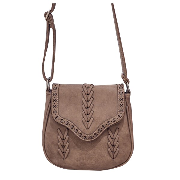 Trendy New Women Messenger Bag Weave Hollow Soft PU leather Casual  Shoulder Bag - ebowsos