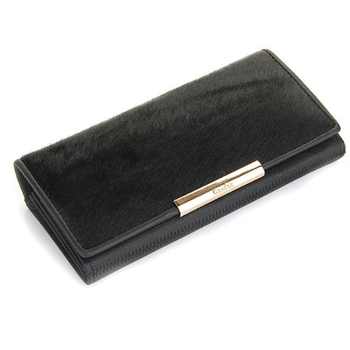 Wallet Women Wallet PU Leather Black Horse Fur - ebowsos