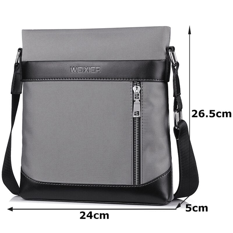 Weixier Brand Oxford Waterproof Men'S Business Shoulder Bags Casual Office Crossbody Bag Man Travel Bags - ebowsos