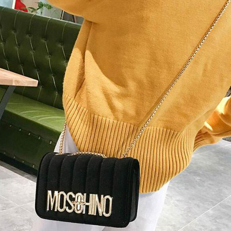 Wild Single Shoulder Velvet Small Square Bag Luxury Handbag Casual Handbag - ebowsos