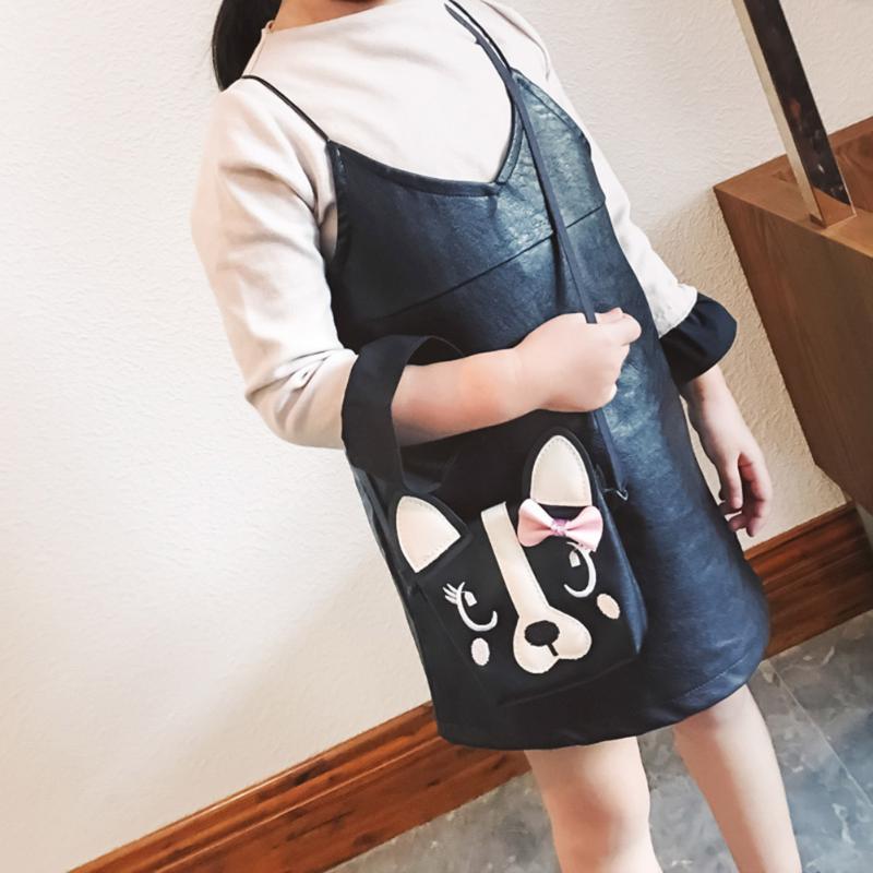 Women Bag Cute Dog Children Handbag Girl Shoulder Bag Baby PU Leather Crossbody Purse Should Bag Kids Fashion Messenger B - ebowsos