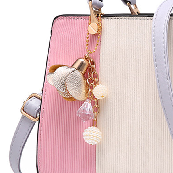 Women Chains Rivet Totes Panelled Small Handbag Party Purse Crossbody Messenger Shoulder Bags - ebowsos