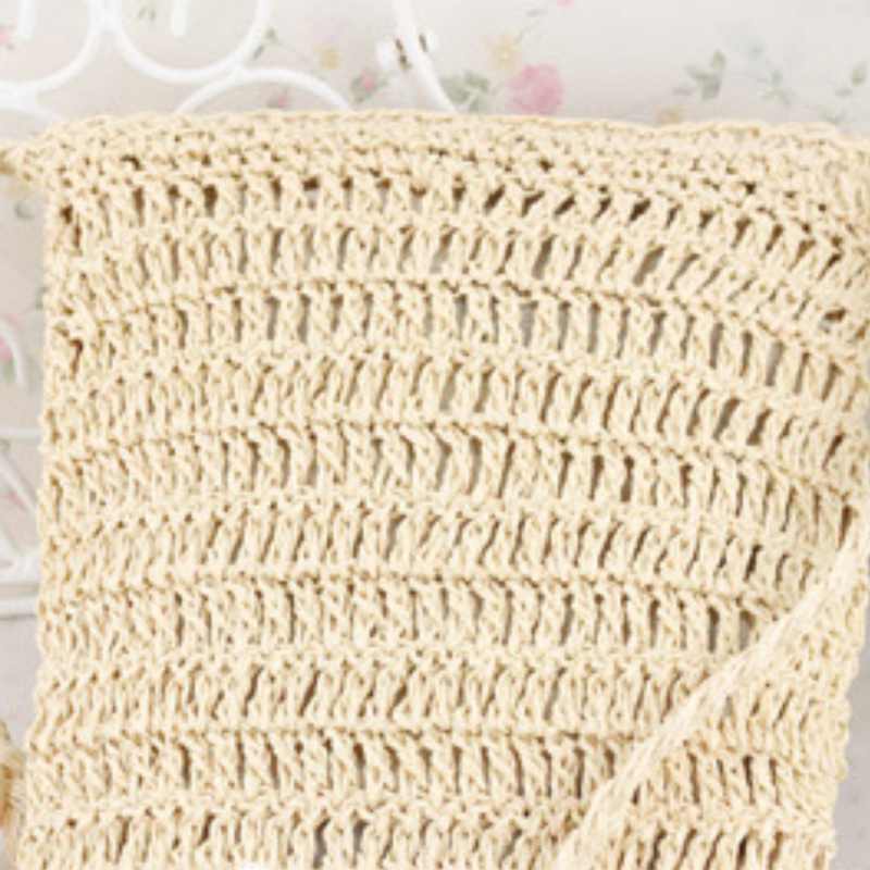 Women Cute Crochet Sling Beach Summer Purse Straw Shoulder Handbag - ebowsos