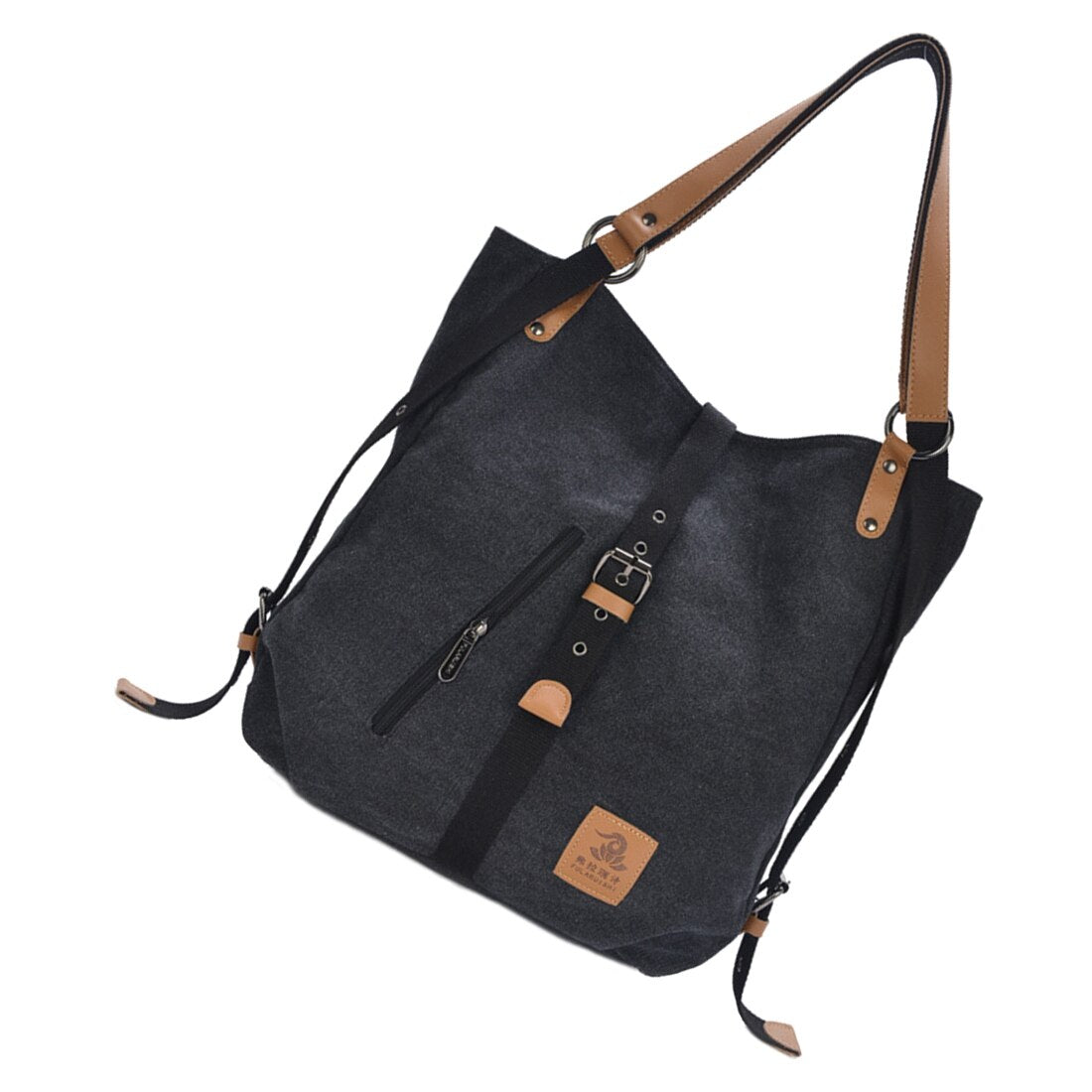 Women Fashion Casual Canvas Multifunctional Messenger Bag - ebowsos