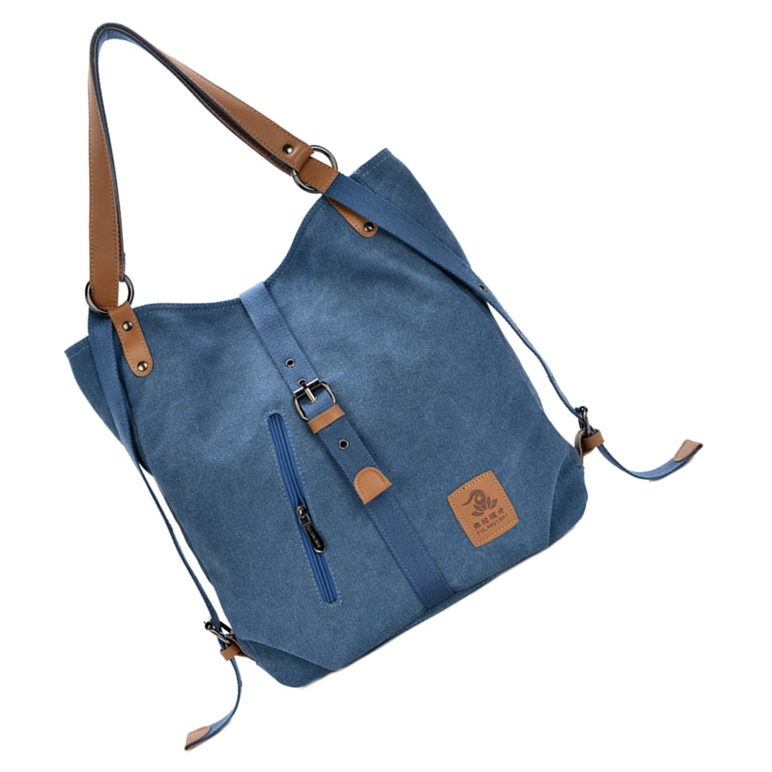 Women Fashion Casual Canvas Multifunctional Messenger Bag - ebowsos