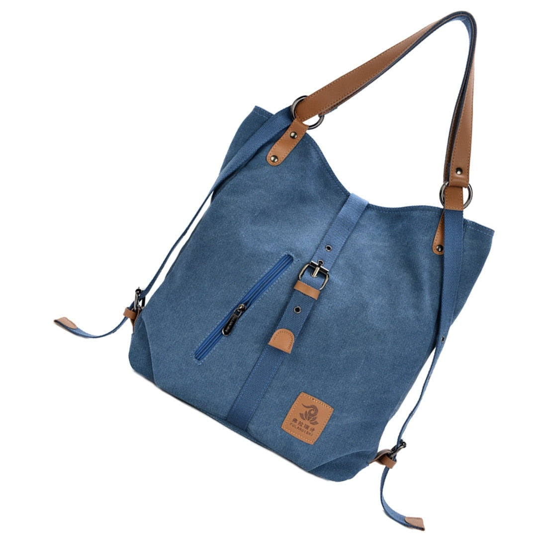 Women Fashion Casual Canvas Multifunctional Messenger Bag - ebowsos