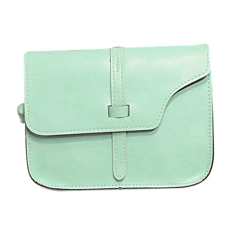 Women Faux Leather Messenger Shoulder Bags Girl Crossbody Tote Satchel Handbag Green - ebowsos