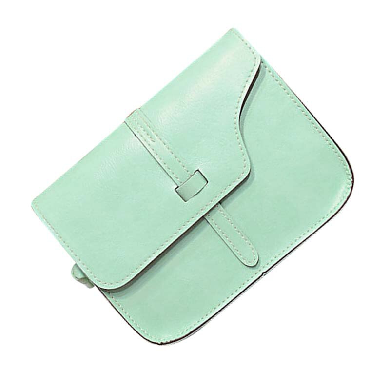 Women Faux Leather Messenger Shoulder Bags Girl Crossbody Tote Satchel Handbag Green - ebowsos