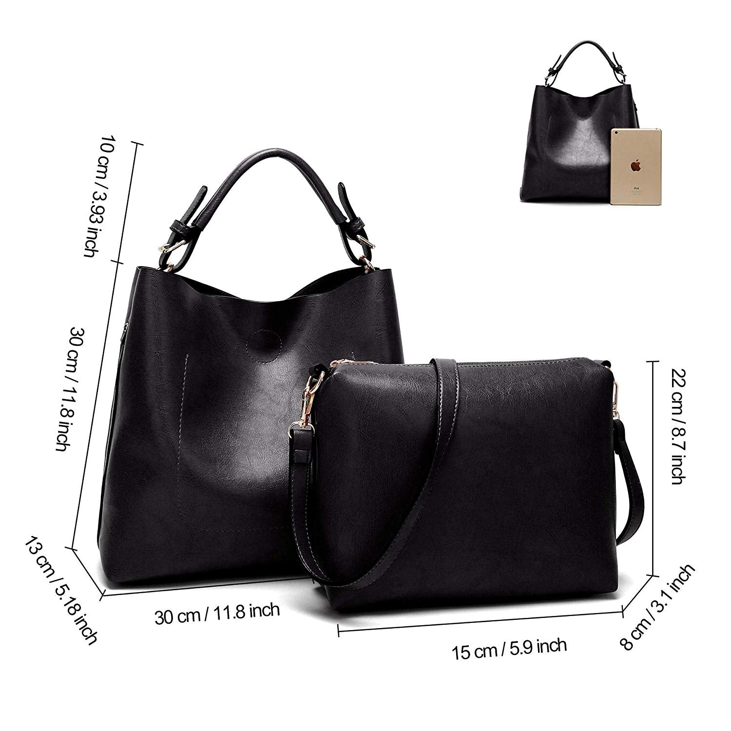 Women Handbags Shoulder Bags Tote Leather Handbags Fashion Large Capacity Bags - ebowsos