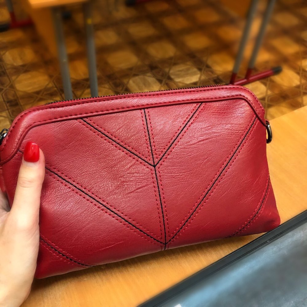 Women Leather Handbag Luxury Messenger Bag Soft Pu Leather Fashion Ladies Crossbody Bags Female Bolsas(Red) - ebowsos