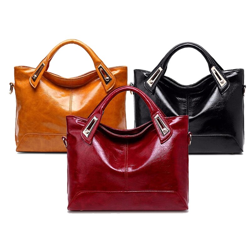 Women Leather Handbags Shoulder Bags Ladies Handbags Fashion Pu Leather Women Bags - ebowsos