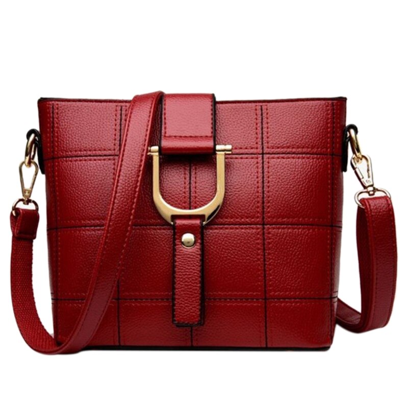 Women Messenger PU Bags Women Bag Shoulder Bags Tote Bag Collection Red - ebowsos