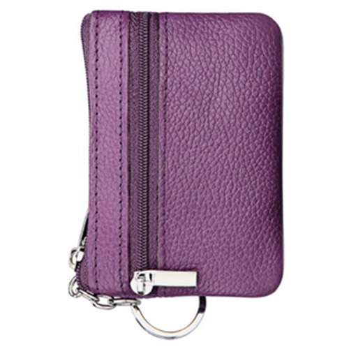 Women Mini Zip Coin Key Purse Money Wallet Pouch Gift Purse Purple - ebowsos