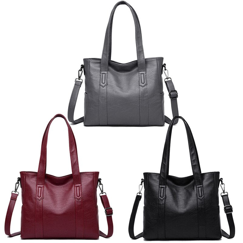 Women'S Shoulder Bag Ladies Casual Handbag Temperament Female Bag Large Large Messenger Bag - ebowsos