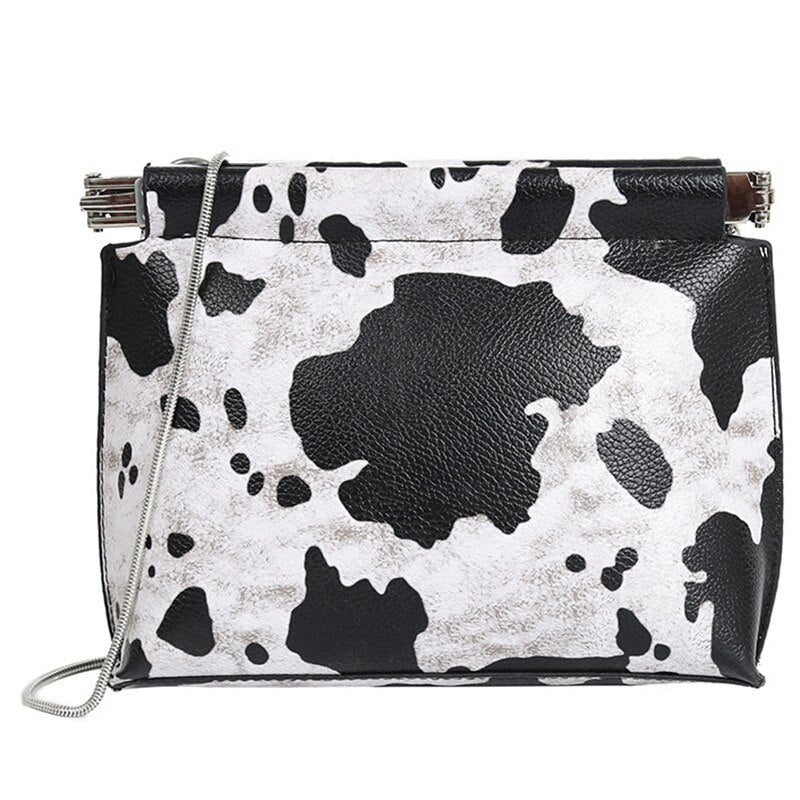 Women Shoulder Snake Skin Print Envelope Messenger Bags Fashion Crossbody Clutch Bag - ebowsos