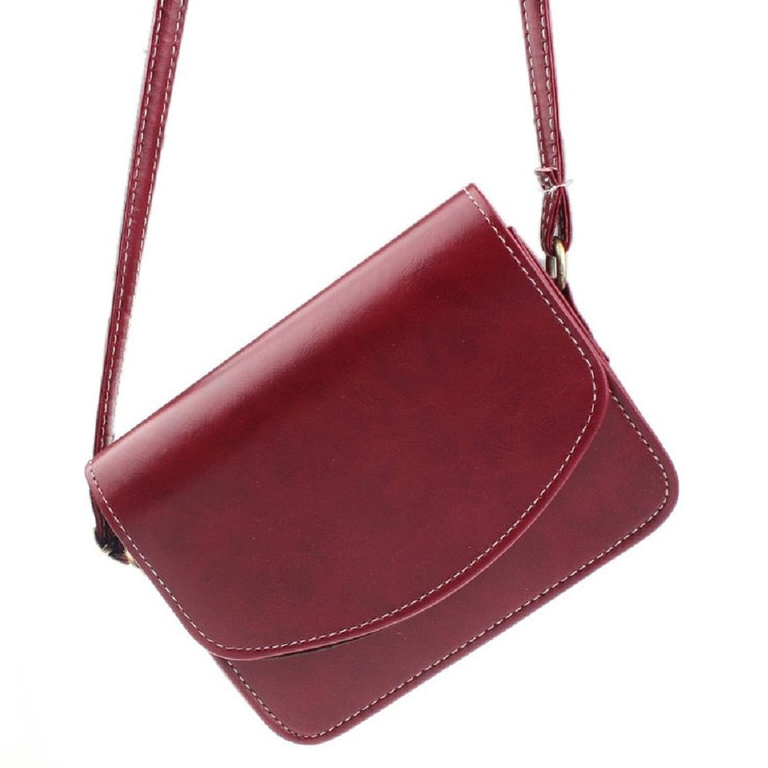 Women Synthetic Leather Shoulder Bag Retro Messenger Of Folder - ebowsos