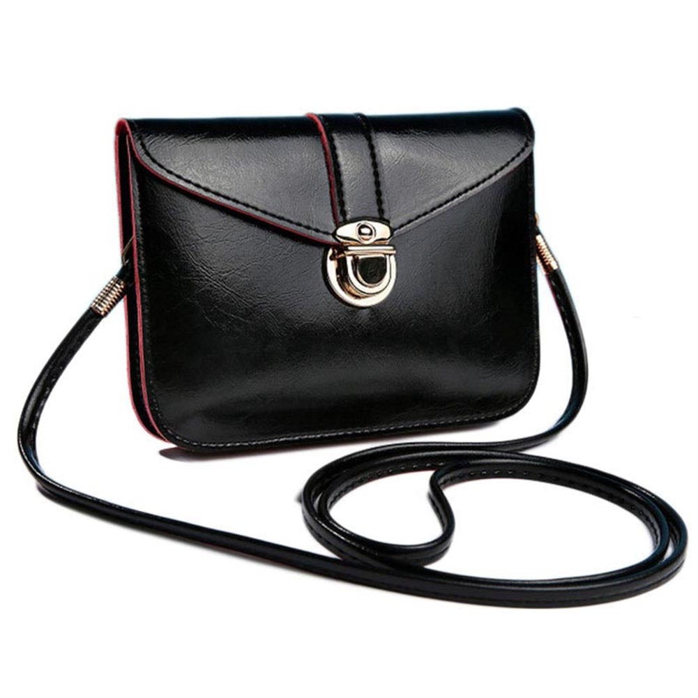 Women messenger bags Vintage style PU leather handbag Sweet cute Cross body handbags Clutch messenger bags - ebowsos