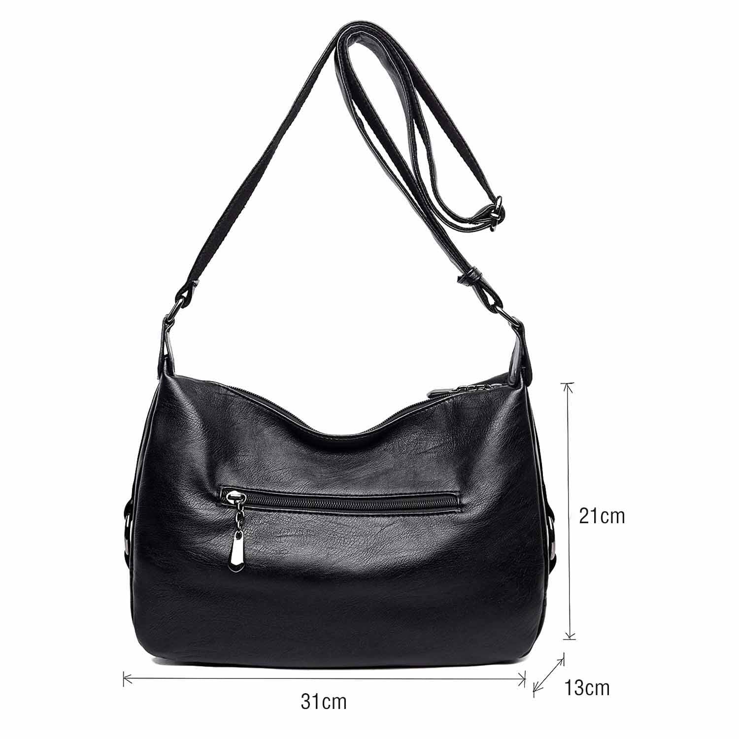 Women's Retro Sling Shoulder Bag from , Leather Crossbody Tote Handbag - ebowsos