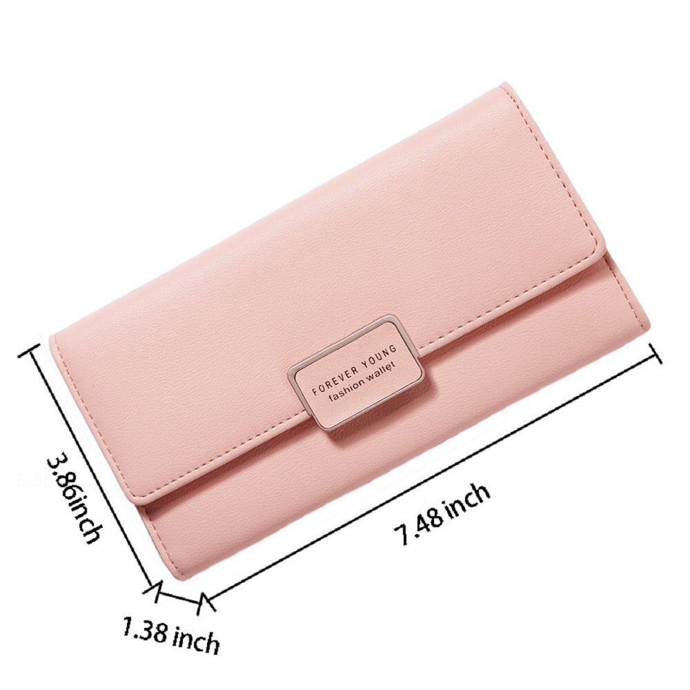 Womens Walllet RFID Blocking Bifold Multi Card Case Leather Wallet - ebowsos