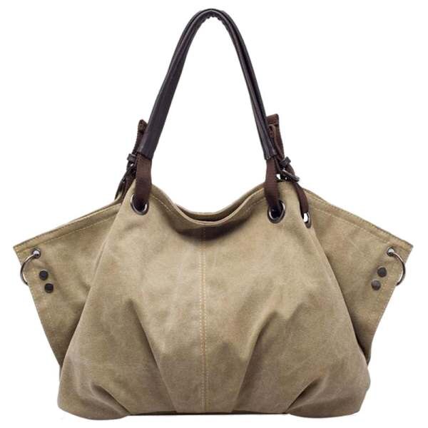 Womens canvas fashion Leisure Shoulder Messenger cloth Bags - ebowsos